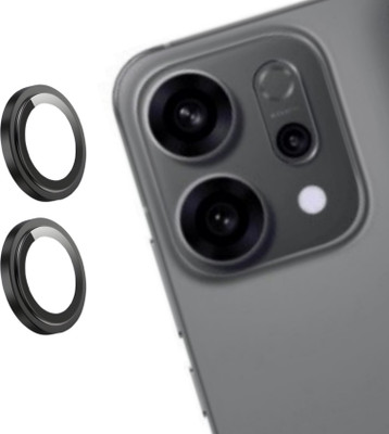 MOBCART Back Camera Lens Glass Protector, Camera Lens Ring Guard Protector for Oppo Reno 14 Pro 5G–9H Tempered, Scratch-Resistant, Camera Lens Protector Black(Pack of: 2)