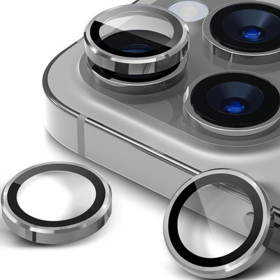 GRIPP Back Camera Lens Ring Guard Protector for Apple iPhone 15 Pro | iPhone 15 Pro Max (Silver)(Pack of: 1)