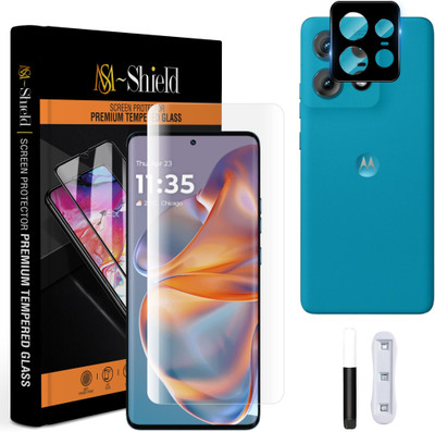 MS-Shield Back Camera Lens Glass Protector for Motorola Edge 50 Pro 5G, with 3D Curved Full Screen Coverage Tempered Glass(Pack of: 1)