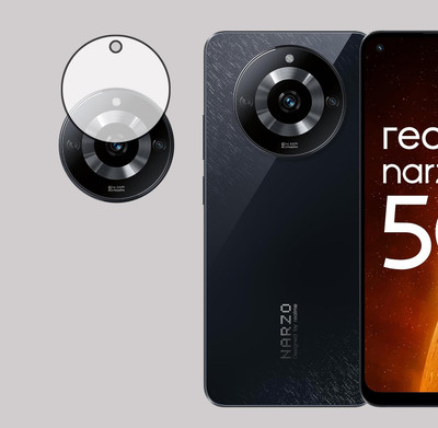 EJZATEX Back Camera Lens Glass Protector for REALME NARZO 60 5G, CAMERA LENS(Pack of: 1)