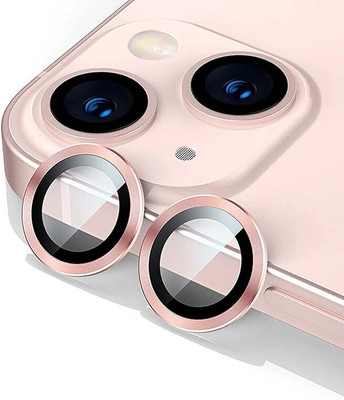 Caseworm Back Camera Lens Ring Guard Protector for iPhone 13 HD Clarity - Pink(Pack of: 2)