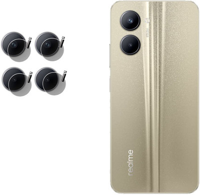 DAFFIN Back Camera Lens Glass Protector for realme C33(Pack of: 2)