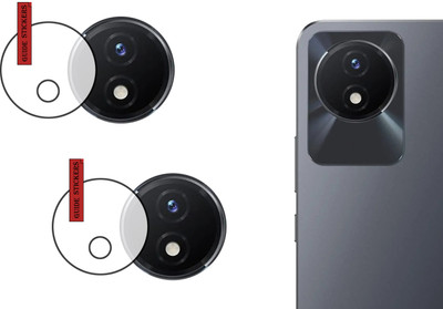EJZATI Back Camera Lens Glass Protector for VIVO Y02, BACK CAMERA LENS(Pack of: 2)
