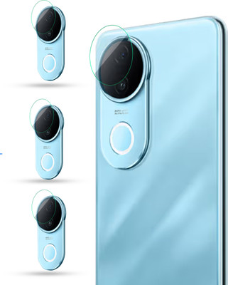 Nazomi Tech Back Camera Lens Glass Protector for iQOO Z10R 5G, Z10R 5G iQOO, Z10R 5G(Pack of: 3)