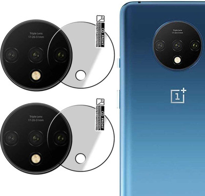 AHWAVEEDA Back Camera Lens Glass Protector for ONEPLUS 7T CAMERA LENS(Pack of: 2)