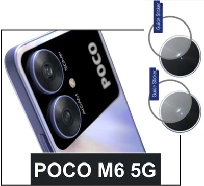 FINCH Back Camera Lens Glass Protector for POCO M6 5G, M6 5G CAMERA GLASS, XIAOMI POCO M6 5G(Pack of: 2)