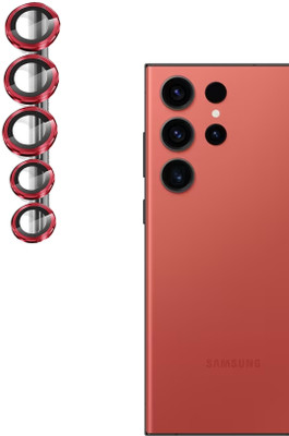 EJZATI Back Camera Lens Ring Guard Protector for SAMSUNG GALAXY S23 ULTRA RED, RING GUARD(Pack of: 1)