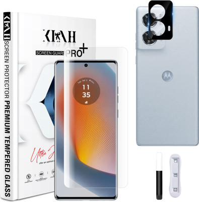 KLAH Back Camera Lens Glass Protector for Motorola Edge 50 Fusion 5G, with 3D Curved Full Screen Coverage Tempered Glass(Pack of: 1)