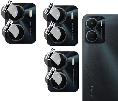 EZGER Back Camera Lens Glass Protector for Vivo Y16(Pack of: 3)
