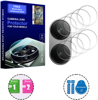 ARBAN Back Camera Lens Glass Protector for Realme GT Neo6 5G (FREE 1 MOBILE EMBOSSED SKIN) CAMERA LENS PROTECTOR(Pack of: 4)