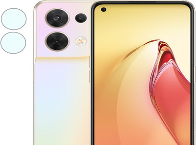 MOBIZONE Back Camera Lens Glass Protector for Oppo Reno8 CAMERA PROTECTOR(Pack of: 1)