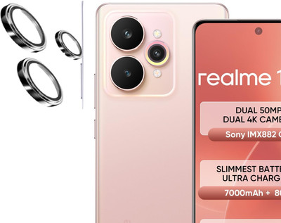 LIKEDESIGN Back Camera Lens Glass Protector for RealMe 15 5G(Pack of: 3)