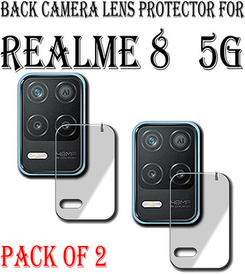 HIRDESH Back Camera Lens Glass Protector for Realme 8 5G(Pack of: 2)