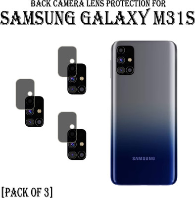 EJZATEX Back Camera Lens Glass Protector for SAMSUNG GALAXY M31s(Pack of: 3)