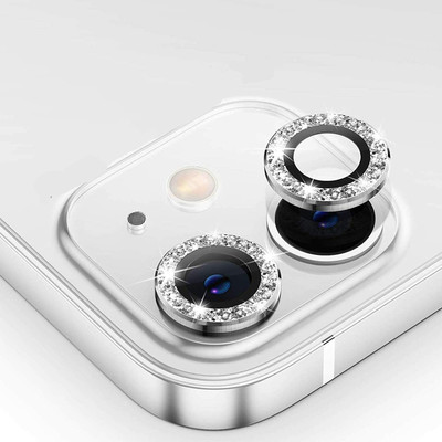 ELEF Back Camera Lens Ring Guard Protector for iPhone 12 Mini Sparkle Camera Lens Protector Ring(Pack of: 1)