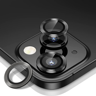 Casesily Back Camera Lens Glass Protector for iPhone 3D Lens Ring Protector Scratch Resistant (Pack of 1)(Pack of: 1)