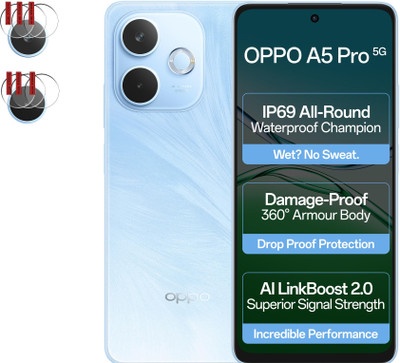 EJZATI Back Camera Lens Glass Protector for OPPO A5 PRO 4G/5G, BACK CAMERA LENS PROTECTOR(Pack of: 3)