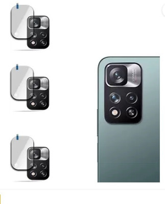 SOMUPR Back Camera Lens Glass Protector for Back Camera Lens Glass Protector for Xiaomi Redmi Note 11 Pro Plus 5G (P-3)(Pack of: 3)