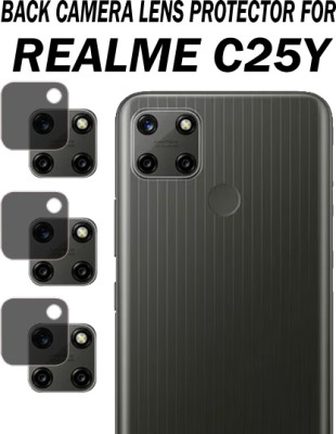 EJZATI Back Camera Lens Glass Protector for REALME C25Y(Pack of: 3)