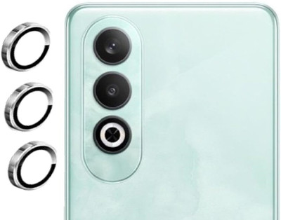 milestone mobile accessories Back Camera Lens Glass Protector for Camera Ring for Oneplus Nord CE 4 set of 3 Silver(Pack of: 1)