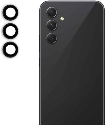 Evett Back Camera Lens Ring Guard Protector for Samsung A15 (5G) Black(Pack of: 3)
