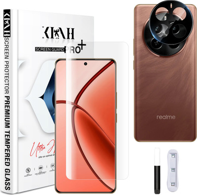 KLAH Back Camera Lens Glass Protector for Realme P1 Pro 5G, with 3D Curved Full Screen Coverage Tempered Glass(Pack of: 1)