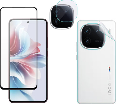 Vatsin Front & Back Camera Lens Glass Protector for iQOO 12 5G, Front and Back Tempered Glass Combo for iQOO 12 5G(Pack of: 3)
