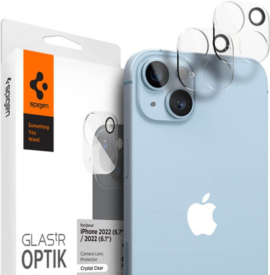 Spigen Back Camera Lens Glass Protector for Apple iPhone 14/14 Plus(Pack of: 2)