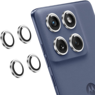 MOBCART Back Camera Lens Glass Protector, Camera Lens Ring Guard Protector for Motorola Edge 60 Fusion 5G, Moto Edge 60 Fusion 5G Camera Ring Lens Protector(Pack of: 4)