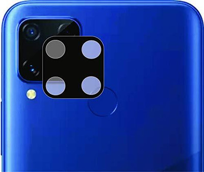 YAFILO Back Camera Lens Glass Protector for Realme C15 Anti-Scratch / Tempered Glass [Easy Installation] Black(Pack of: 1)