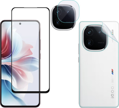 Vatsin Front & Back Camera Lens Glass Protector for iQOO 12 5G, Front and Back Tempered Glass Combo for iQOO 12 5G(Pack of: 3)