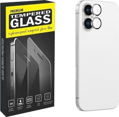SuperX Back Camera Lens Glass Protector for Iphone 16 & 16 Plus(Pack of: 1)