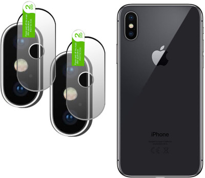 DAFFIN Back Camera Lens Glass Protector for iphone x(Pack of: 2)