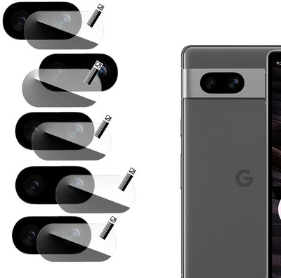 EZGER Back Camera Lens Glass Protector for Google Pixel 7a 5G,(Pack of: 5)