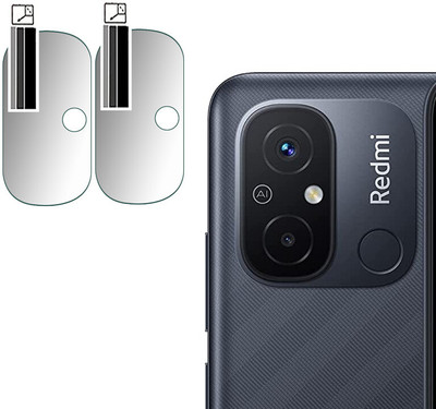 DOUMOF Back Camera Lens Glass Protector for Redmi 12C BACK CAMERA(Pack of: 2)