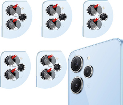 Hideous Back Camera Lens Glass Protector for Redmi 12|MI 12(Pack of: 5)