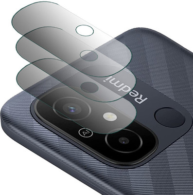 DOUMOF Back Camera Lens Glass Protector for Redmi 12C.(Pack of: 3)