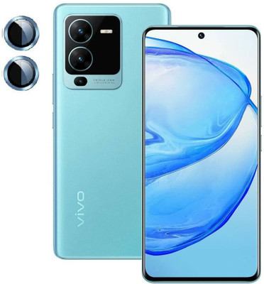 Maxboost Back Camera Lens Ring Guard Protector for Vivo V25 Pro Full Protection Camera Lens Protector (Siera Blue)(Pack of: 2)
