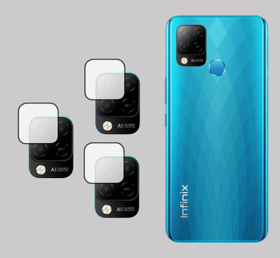 EJZATI Back Camera Lens Glass Protector for INFINIX HOT 10S, BACK CAMERA LENS(Pack of: 3)