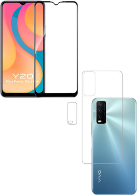 Ten To 11 Front & Back Camera Lens Glass Protector for ViVO Y20T, Front and Back Tempered Glass for ViVO Y20T(Pack of: 3)