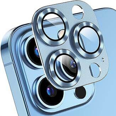 Caseworm Back Camera Lens Ring Guard Protector for iphone 12 Pro Max-Blue HD Clarity Camera Lens Ring(Pack of: 1)
