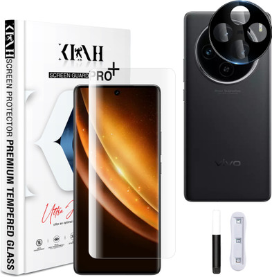 KLAH Back Camera Lens Glass Protector for Vivo X100 5G, with 3D Curved Full Screen Coverage Tempered Glass(Pack of: 1)