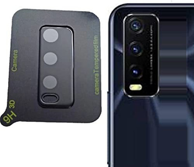 YAFILO Back Camera Lens Glass Protector for Vivo Y20 Anti-Scratch / Tempered Glass [Easy Installation] Black(Pack of: 1)