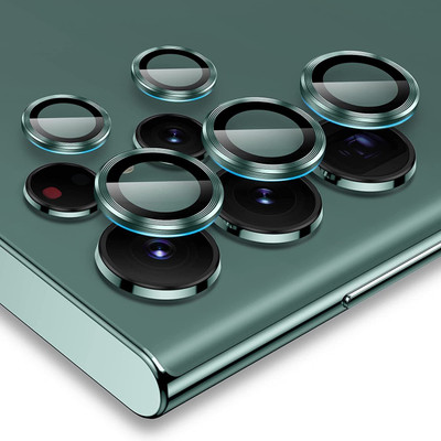 CHICCASA Back Camera Lens Glass Protector, Camera Lens Ring Guard Protector for Samsung Galaxy S22 Ultra(Pack of: 5)