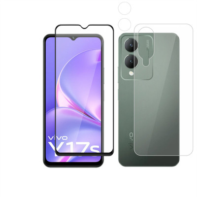 Ten To 11 Front & Back Camera Lens Glass Protector for Vivo Y17s, Front and Back Tempered Glass for Vivo Y17s(Pack of: 3)