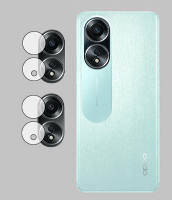 EJZATI Back Camera Lens Glass Protector for OPPO A58, BACK CAMERA LENS(Pack of: 2)