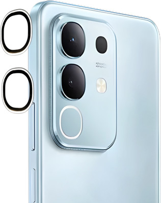 VGear Back Camera Lens Glass Protector for Vivo T4X 5G Silver Camera Ring(Pack of: 1)