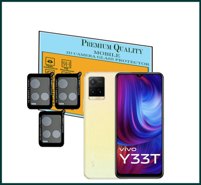 HIDEOUS Back Camera Lens Glass Protector for Vivo Y33T(Pack of: 3)