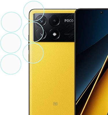 MOKPLZ Back Camera Lens Glass Protector for POCO X6 Pro 5G(Pack of: 6)