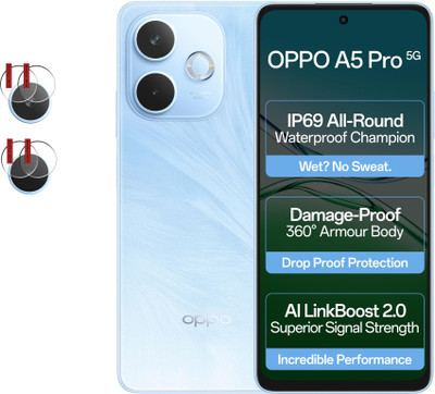 EJZATI Back Camera Lens Glass Protector for OPPO A5 PRO 4G/5G, BACK CAMERA LENS PROTECTOR(Pack of: 2)